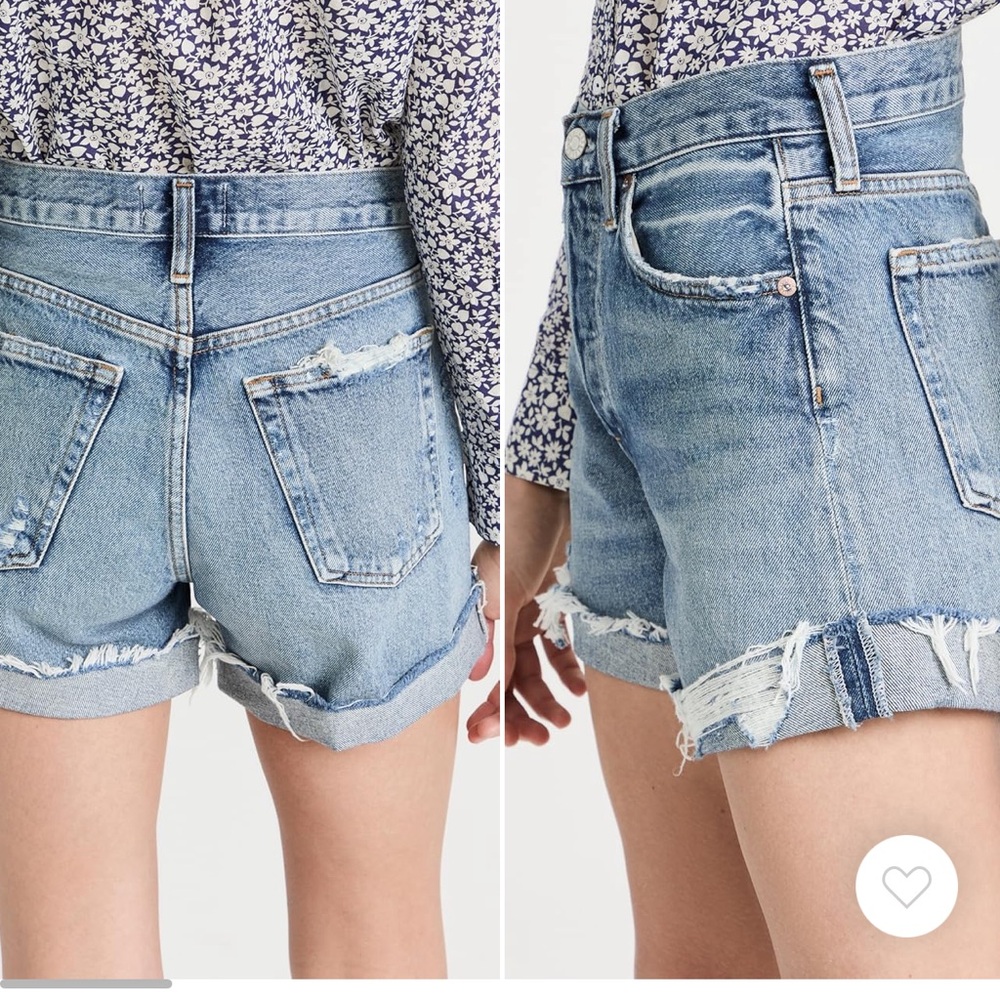 Parker Long with Cuff Agolde Denim Shorts